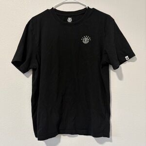 Element Skateboards Size Large Made To Endure Mountain Graphic Black Tee